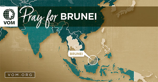 Map of Brunei's location