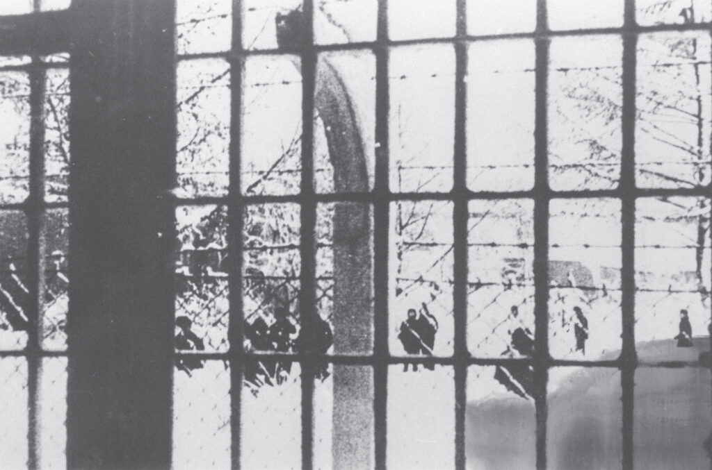 Old picture of an internment camp